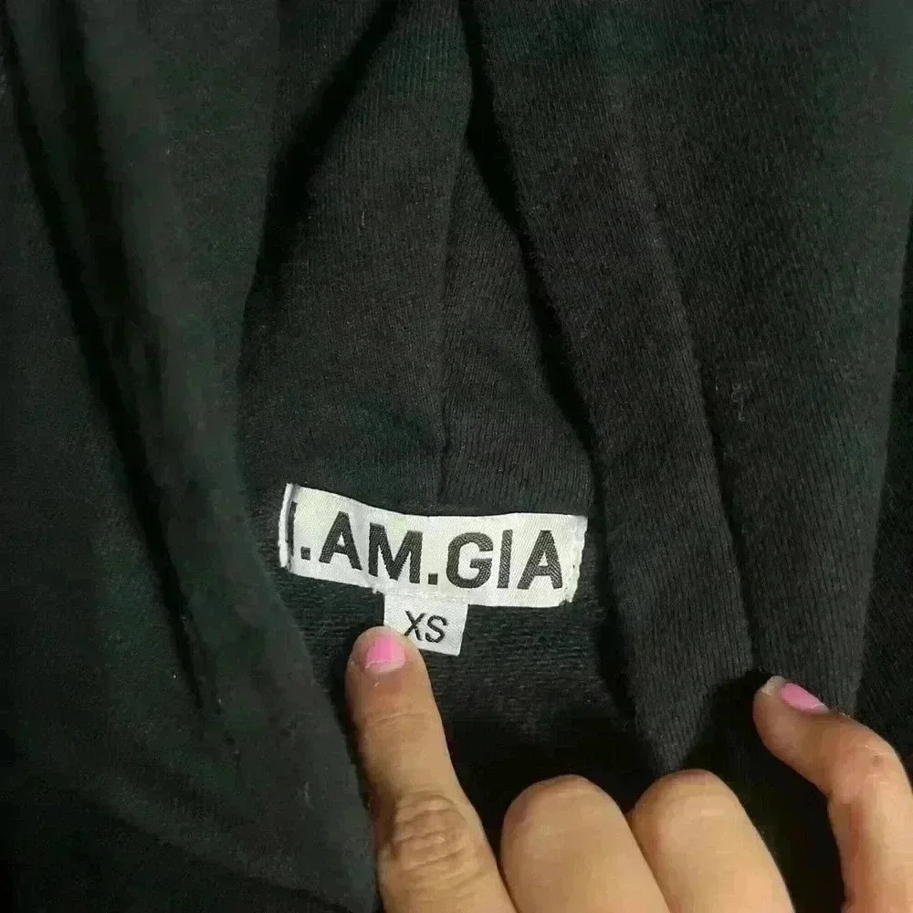 I.AM.GIA Mercury Hoodie in Black & Neon Xsmall - Picture 3 of 5